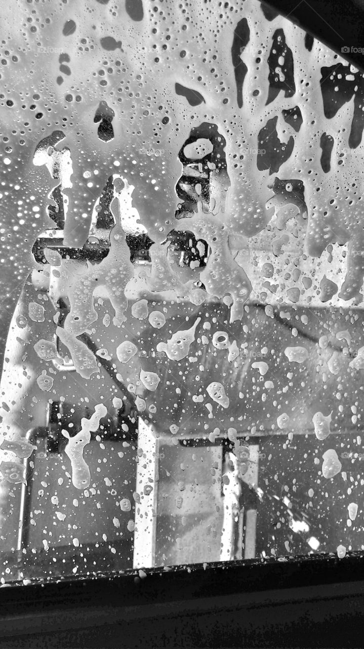 black and white car wash soap