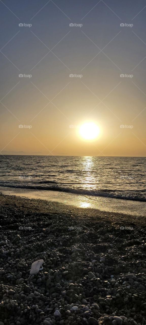 Surfcasting and beautiful sea