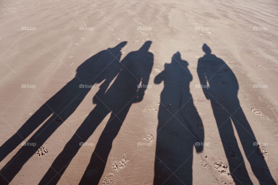 Shadows in the sand ....