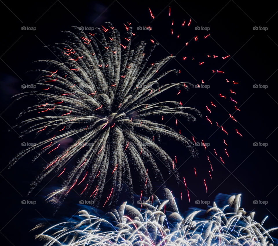 Fireworks display in Milwaukee, Wisconsin