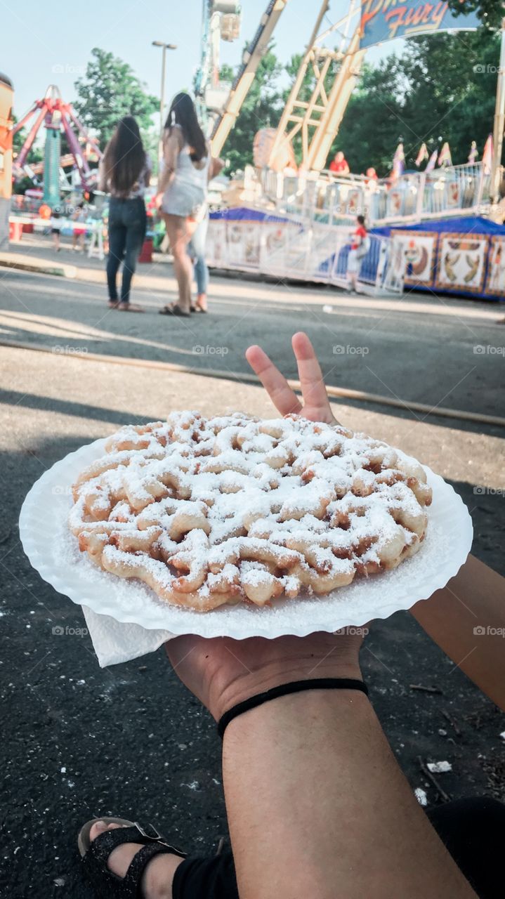 Funnel Cake at the fair 