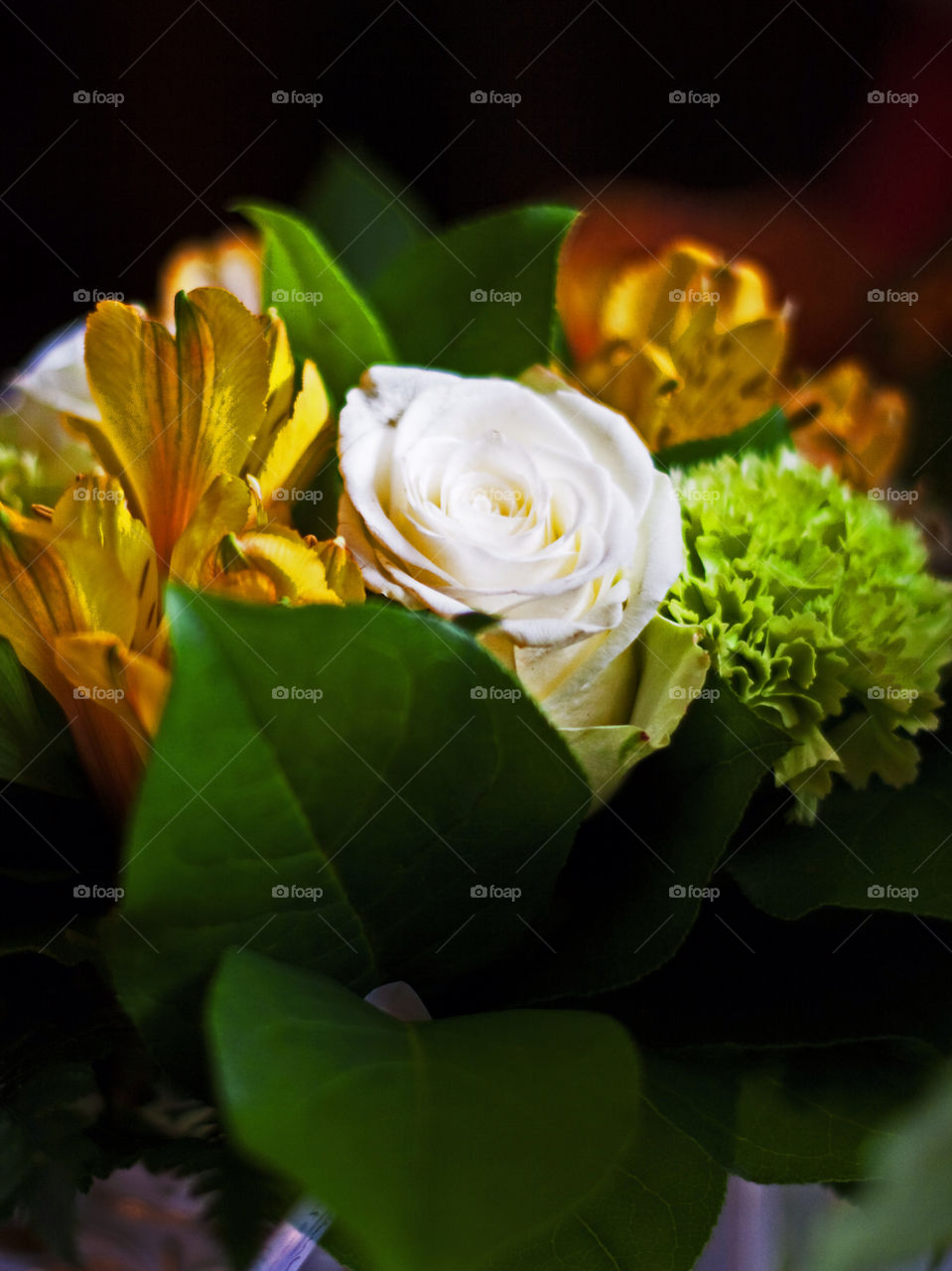 green flowers yellow by bradman