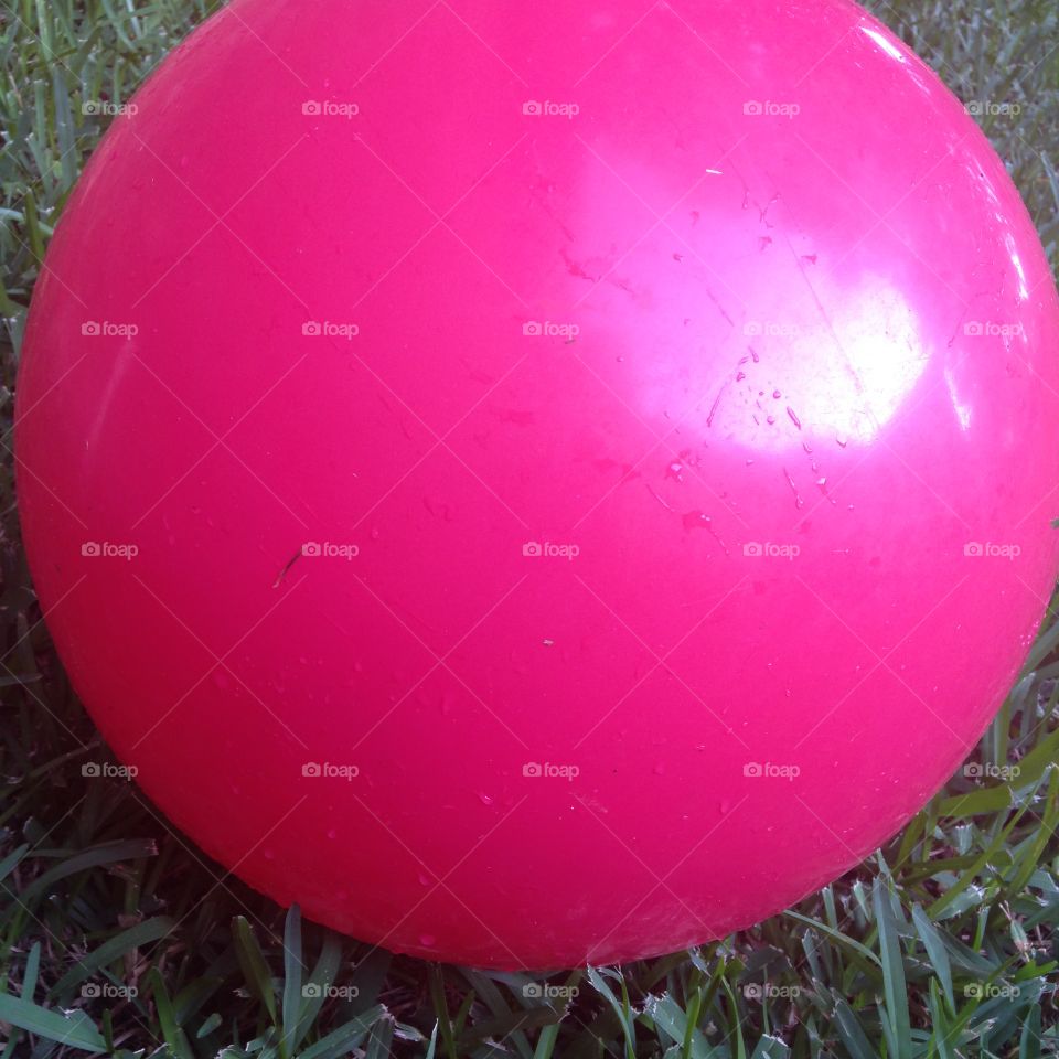 Just roll with it. Big toy ball