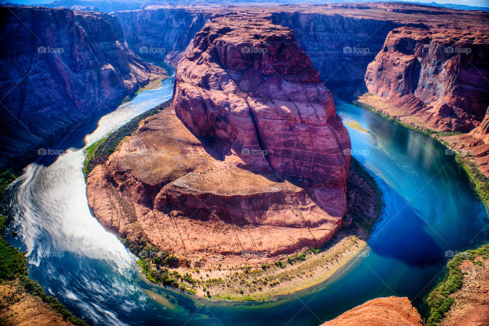 Elevated view of Horseshoe bend