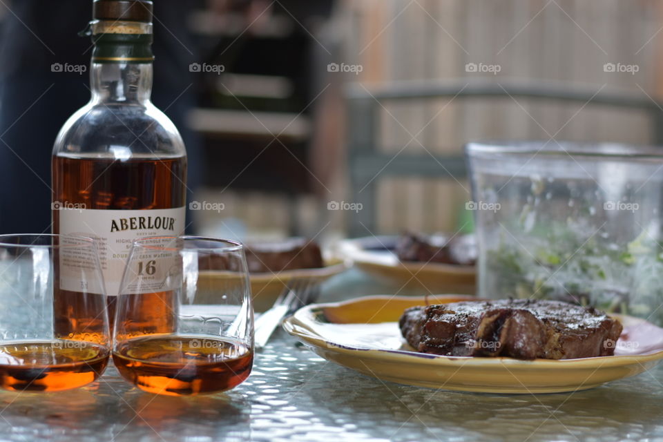 Steaks and scotch 