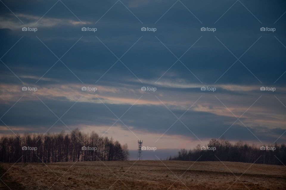 Landscape of fields in Poland 