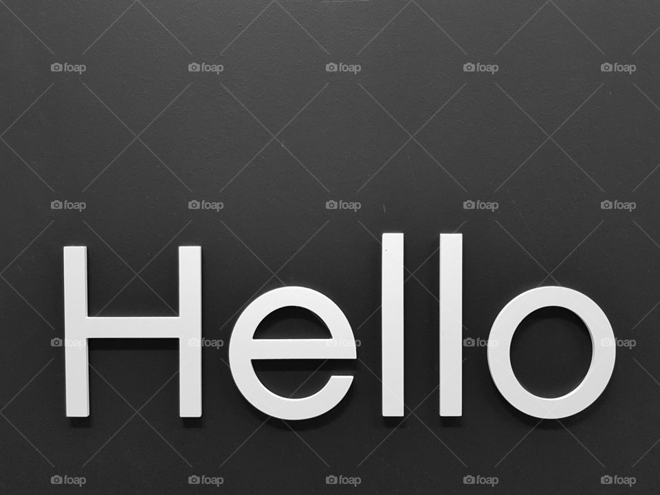 hello sign