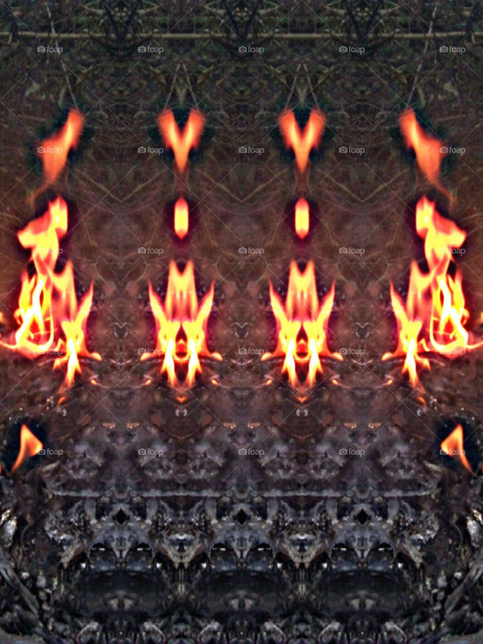 art in fire