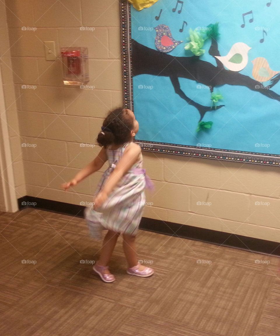 Little Girl and birds