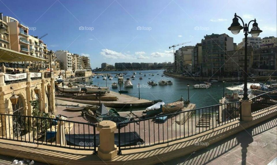 Ocean, boats, water, seaside Malta