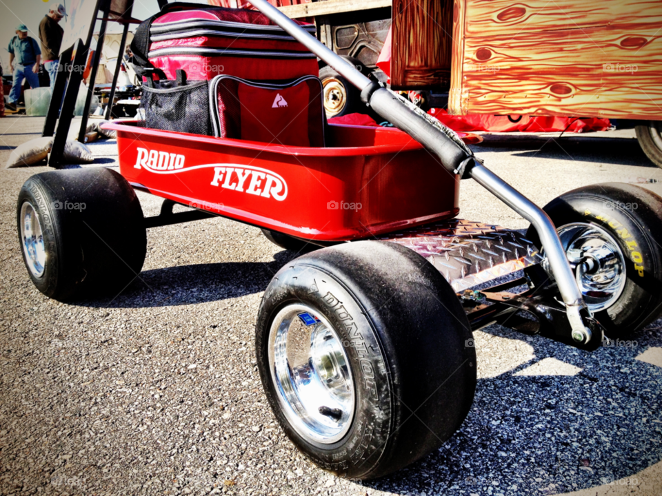 wagon car show radio flyer fat tire by mushjet