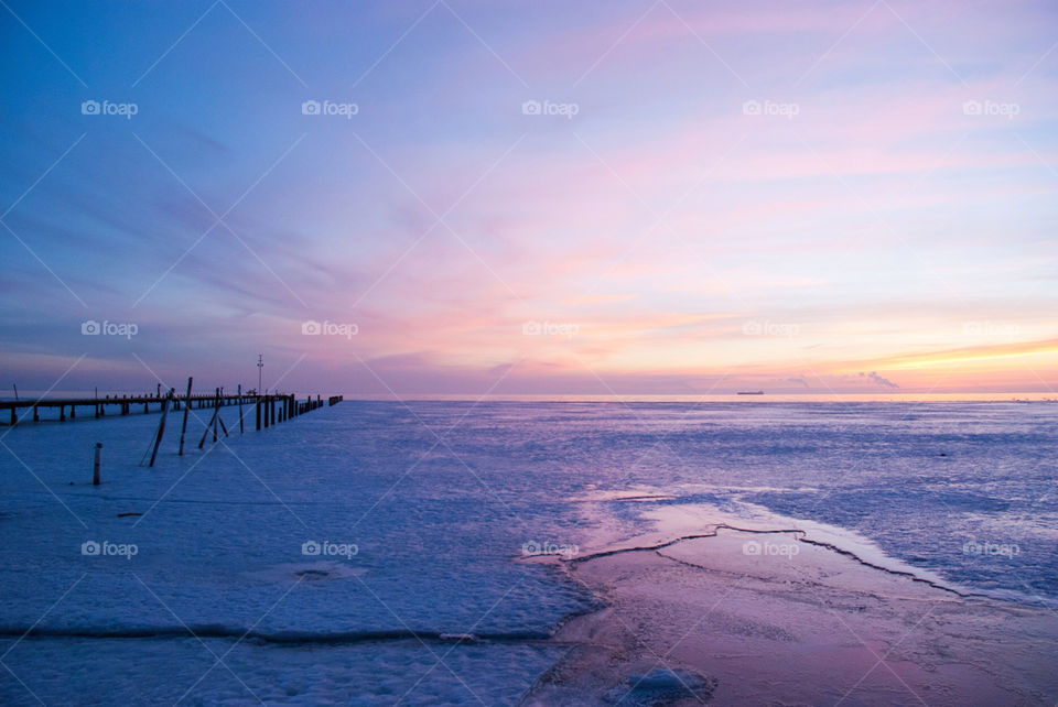 sweden snow winter beach by jbdc