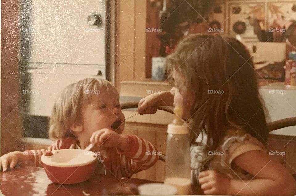 Feeding Siblings in the 1980’s 
