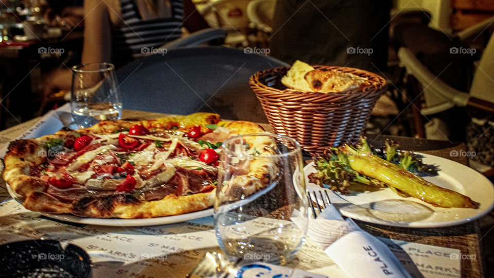 Table with food