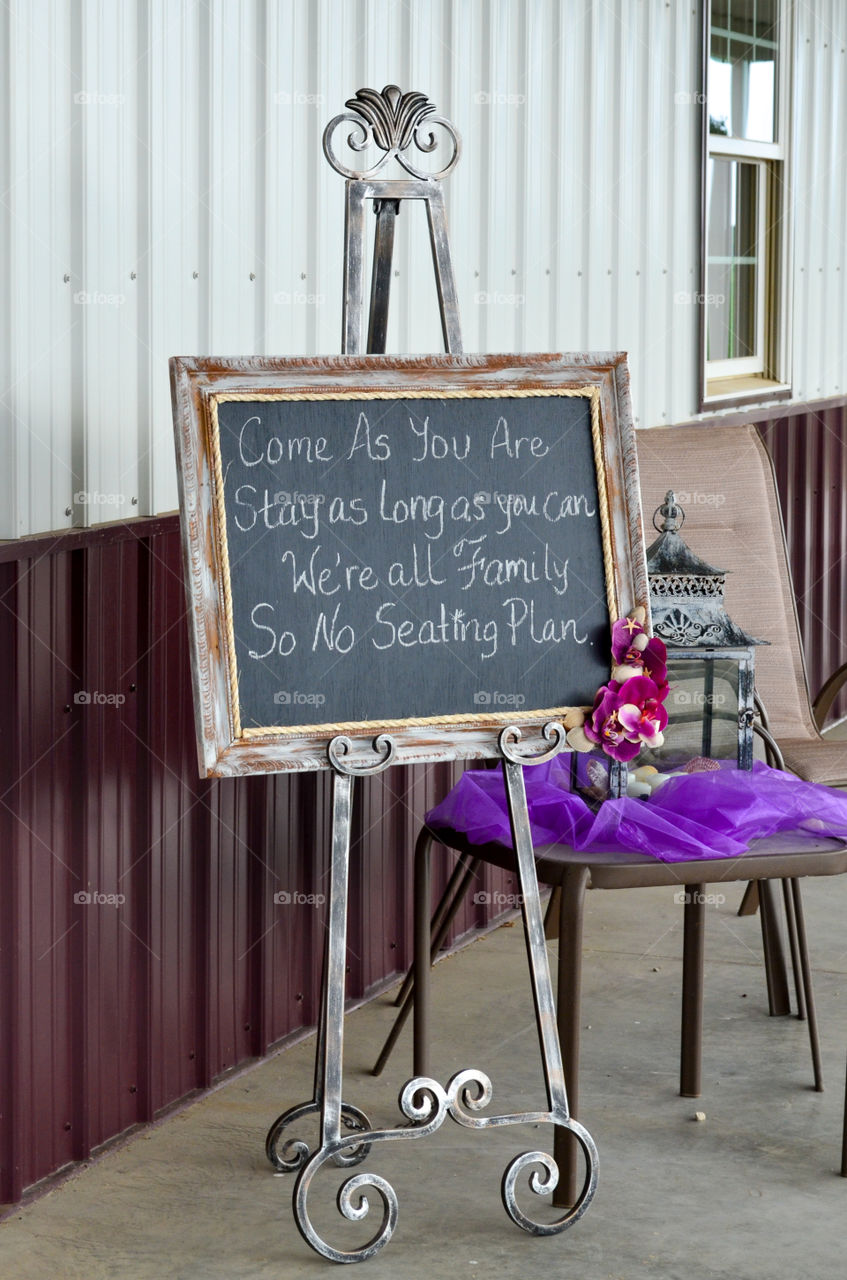 wedding sign