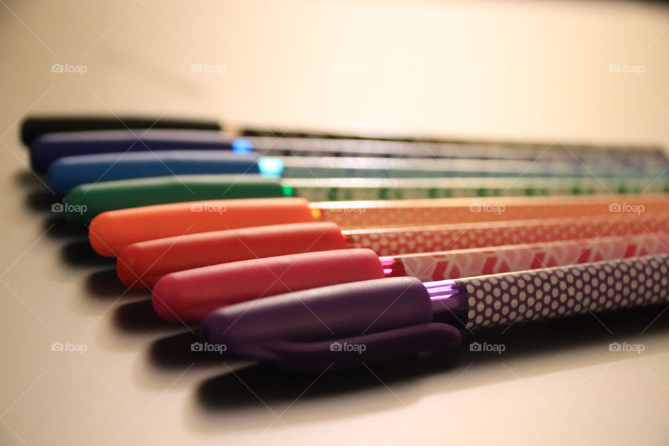 Colored pens