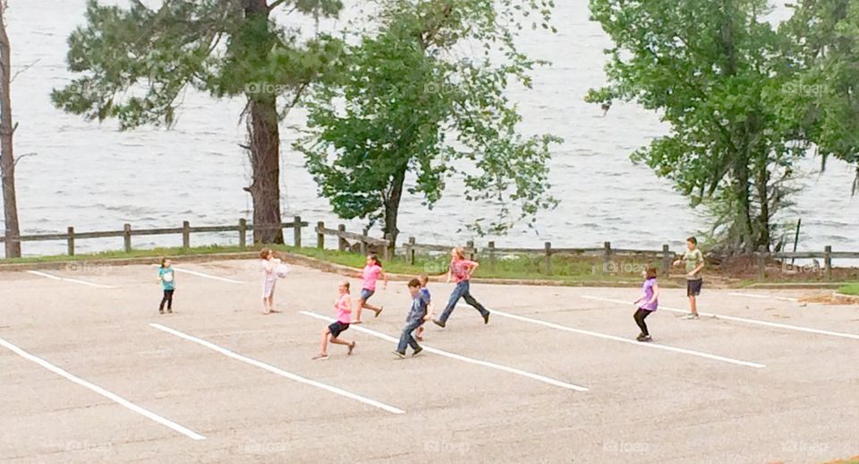 Children in spring 