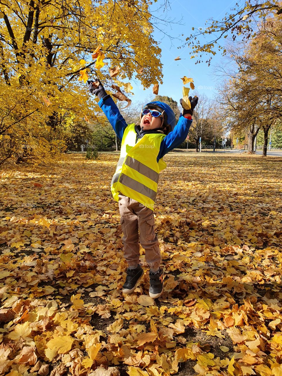 Happiness. Enjoying the autumn days