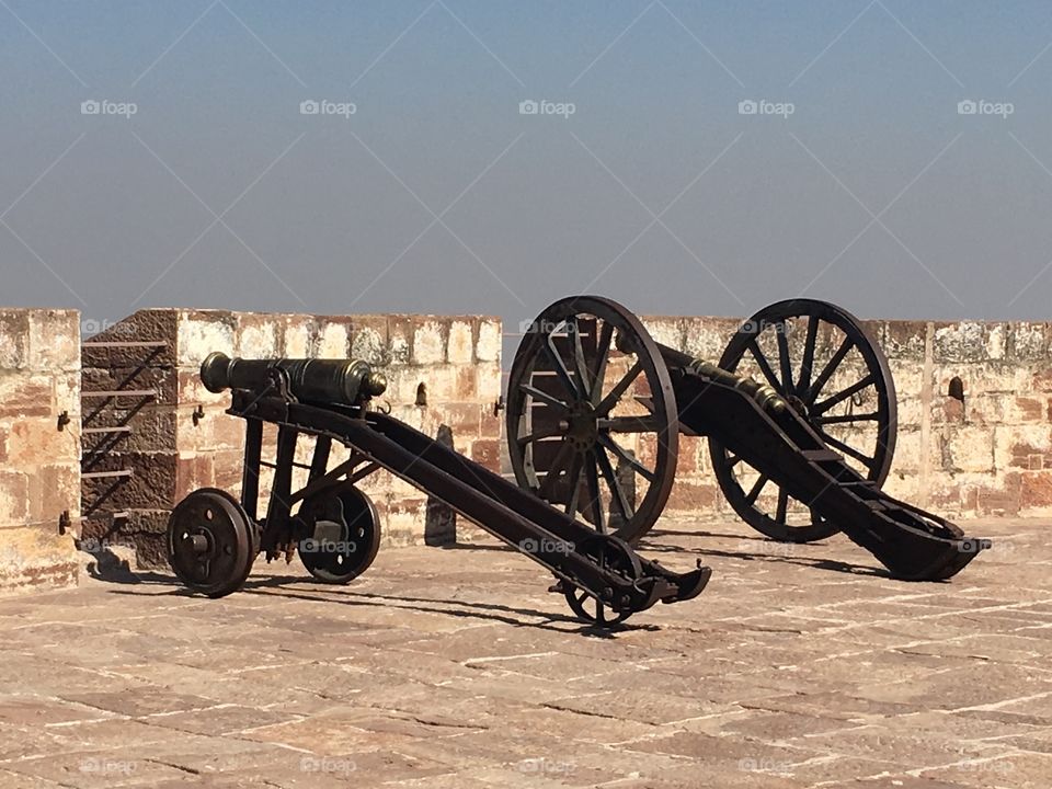 Castle india old cannon 