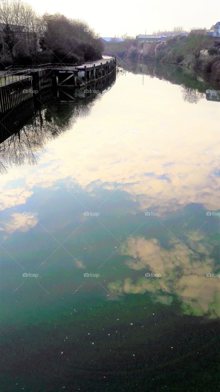 A reflection from the river 