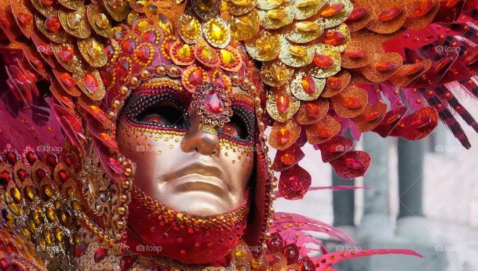 Carnevale di Venezia. Maschere in posa.