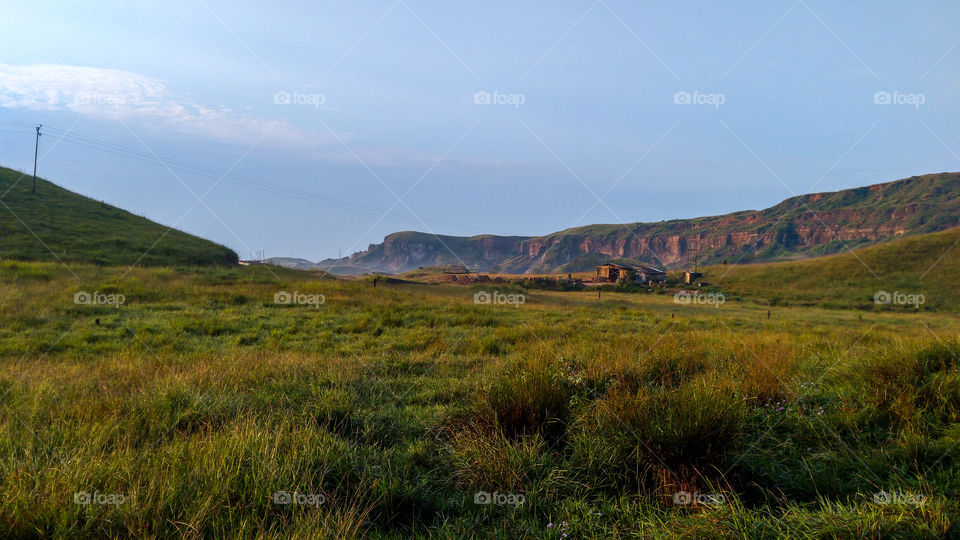 the morning mountains