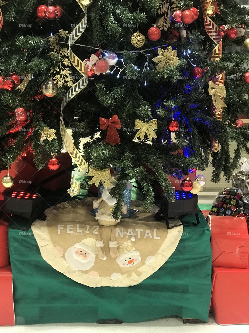 Christmas tree inside Shopping in Brazil 