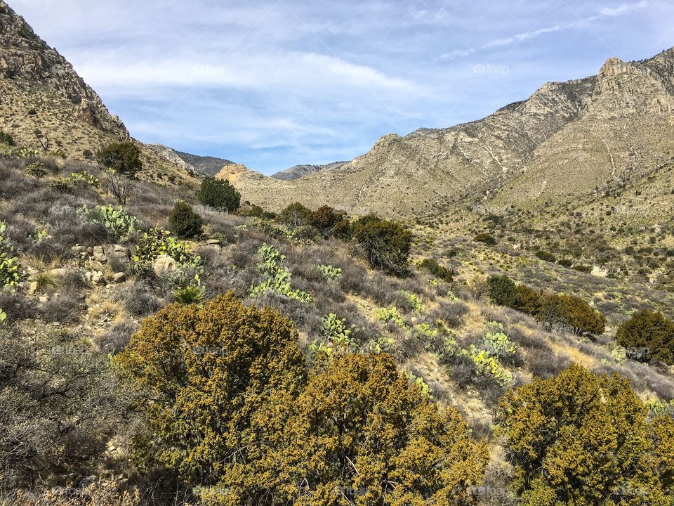 Hike through the mountains 