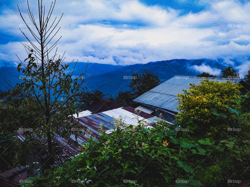 A peaceful highland village in Ukhrul, Manipur, India