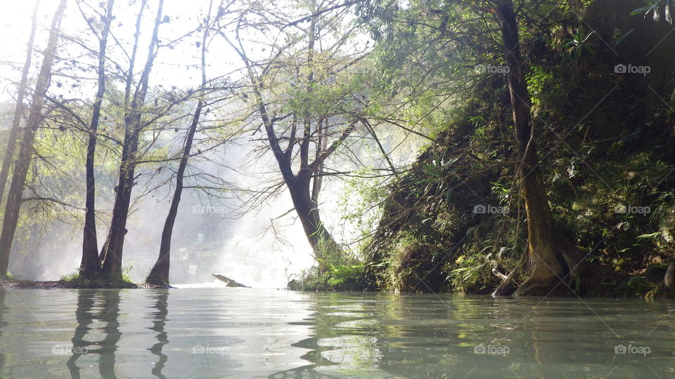 Waterfall lake 