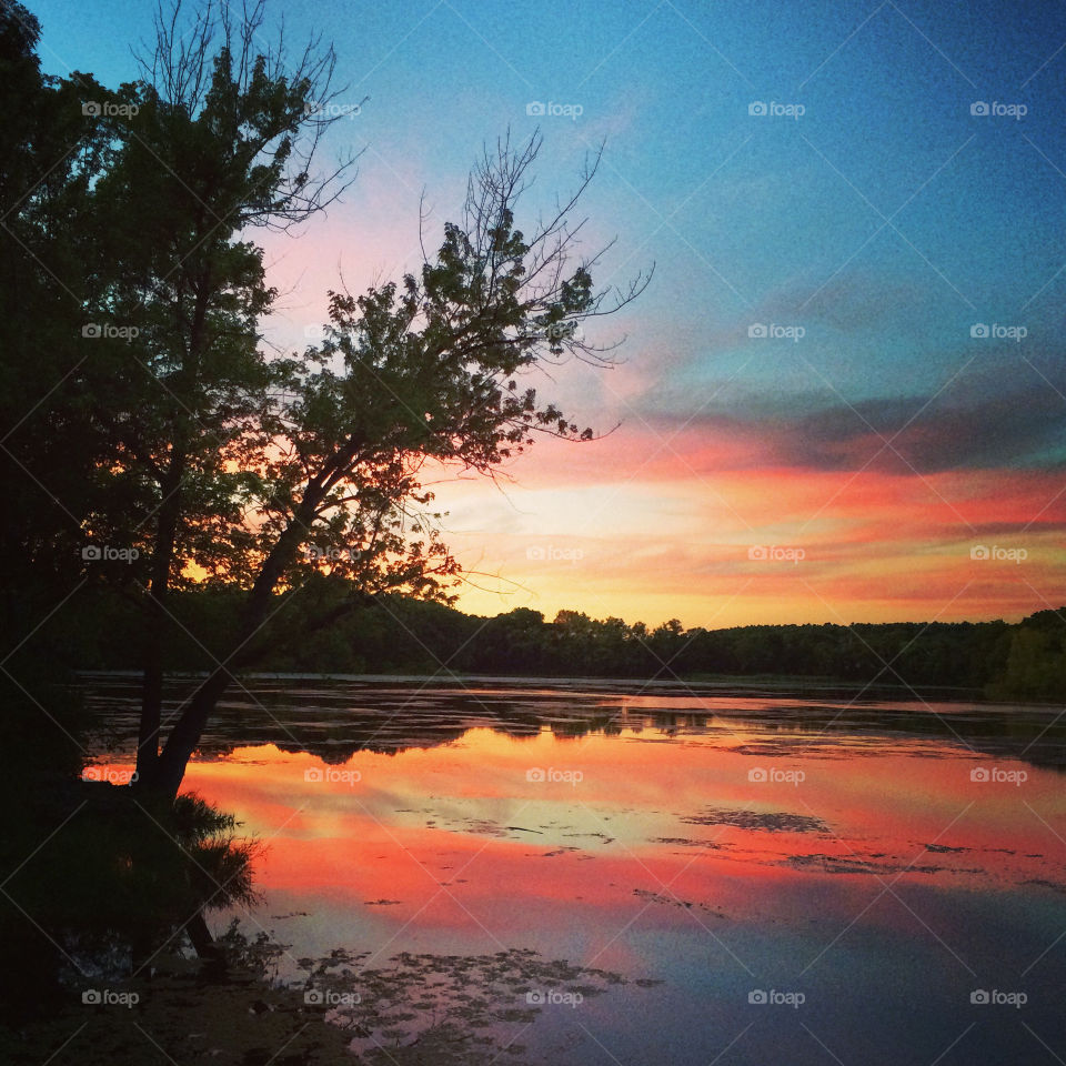 Sunset at the Reservoir 