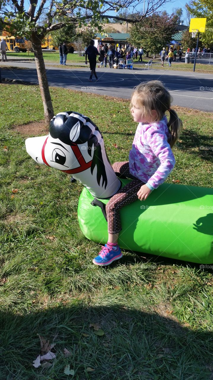 Fun at fall festival. lots of fun and games for kids