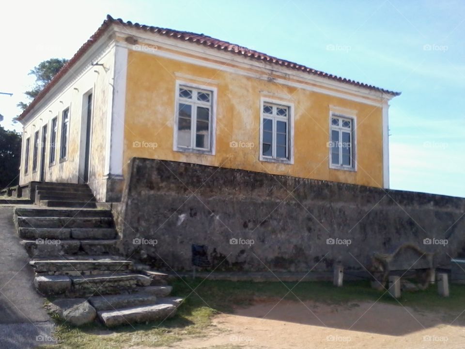 old yellow house