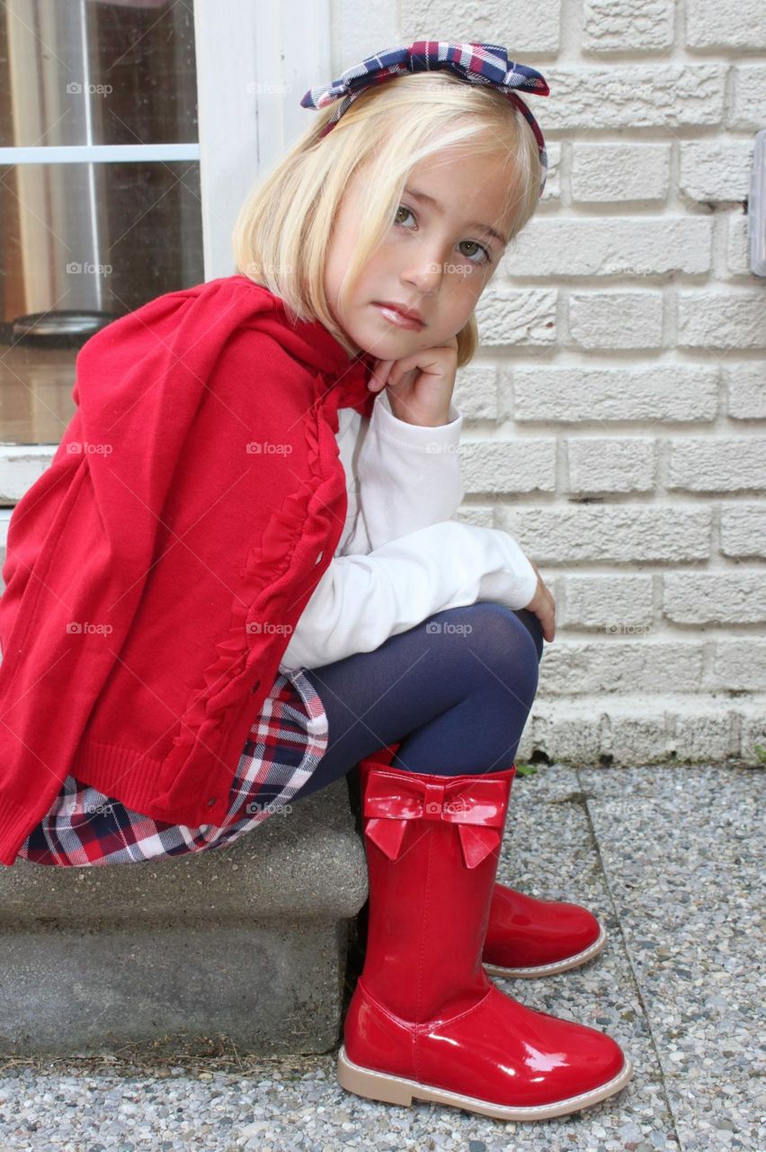 Attitude. School clothes. Starting Kindergarten. 