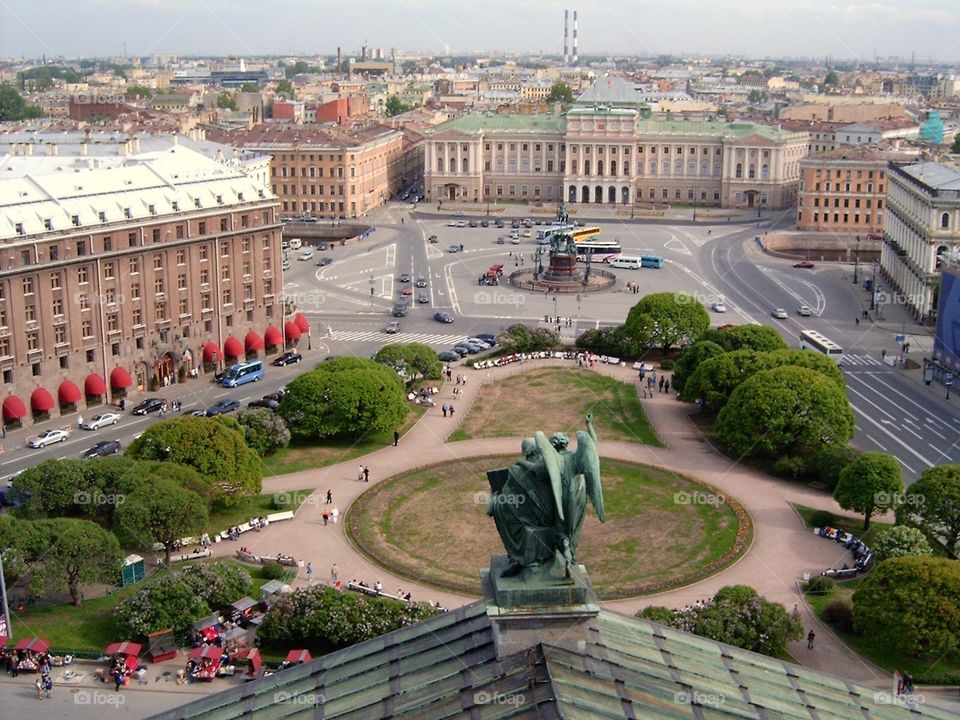 View on the city from cathedral 