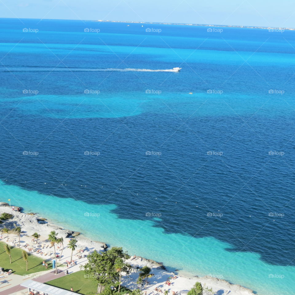 Multi blue water ocean.