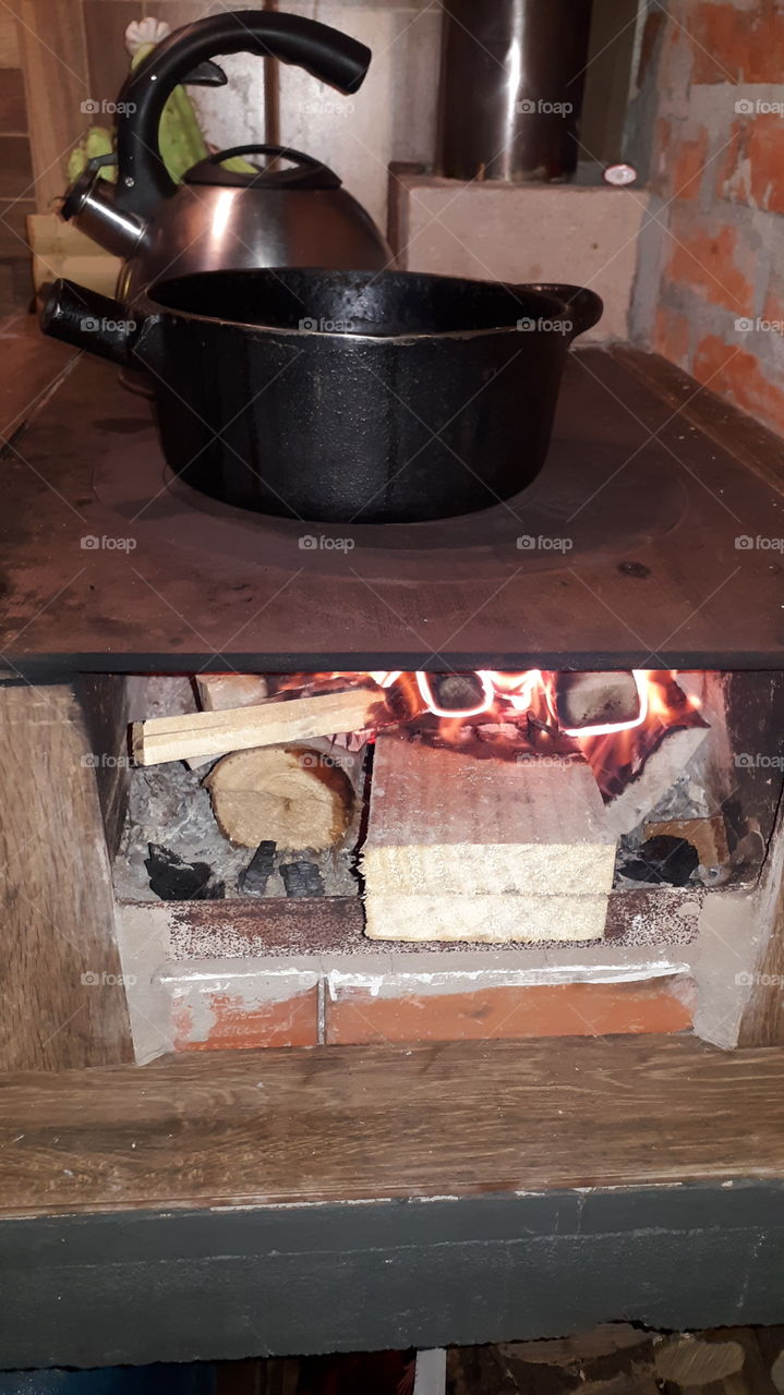 simples e única comida com gosto de defumados.