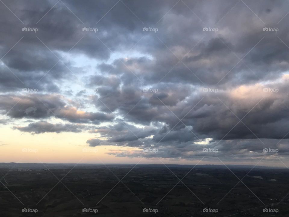 The celestial beauty of the skies - clouds like a child's dream - makes us feel extraterrestrial, like angels. Prayers might come true more up here.