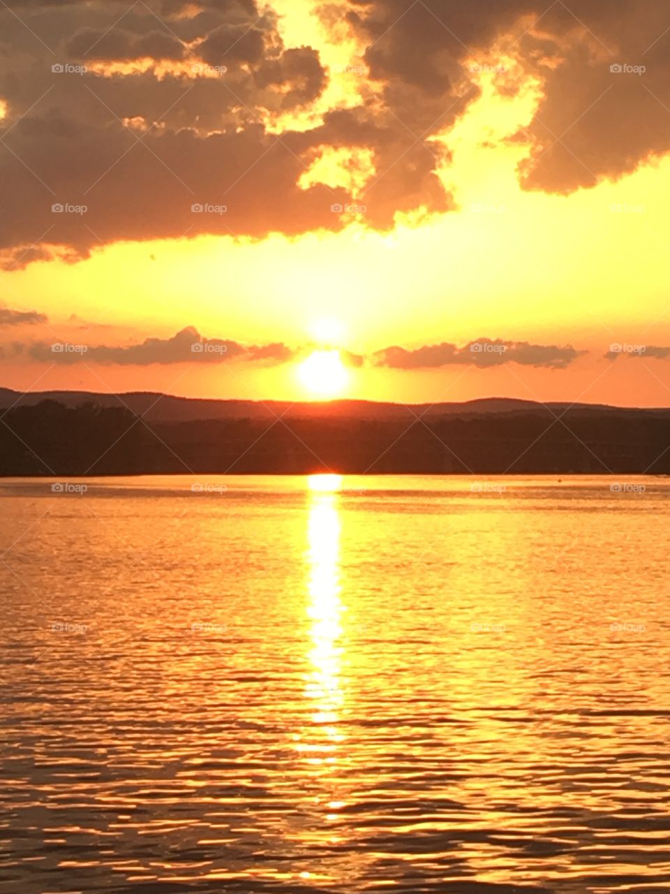 Sunset over the Connecticut River