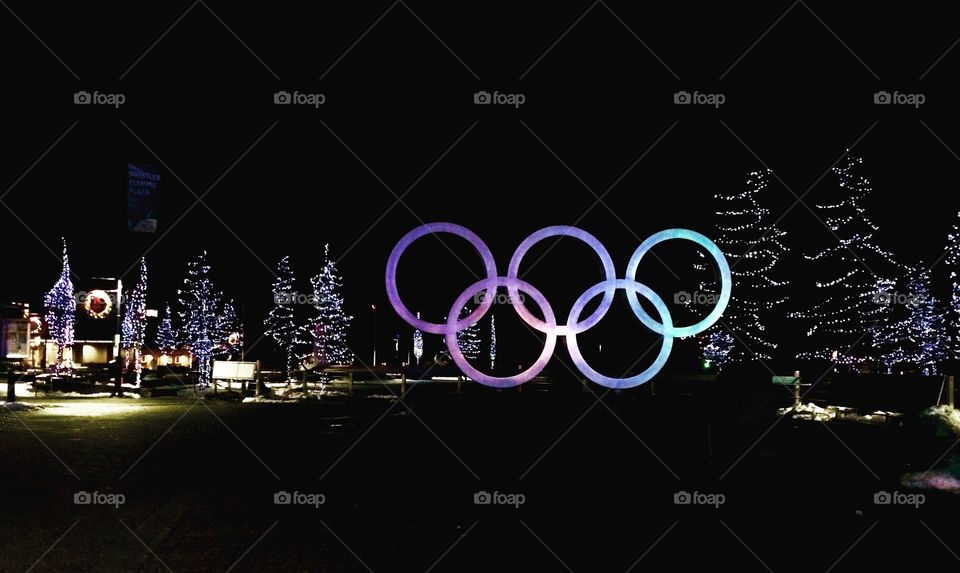 Olympic Rings at Christmas