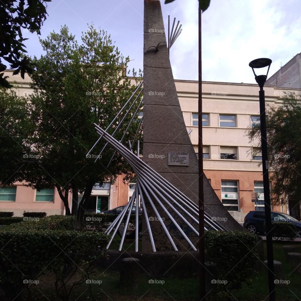 Monument in Piazza Italia, Nuoro