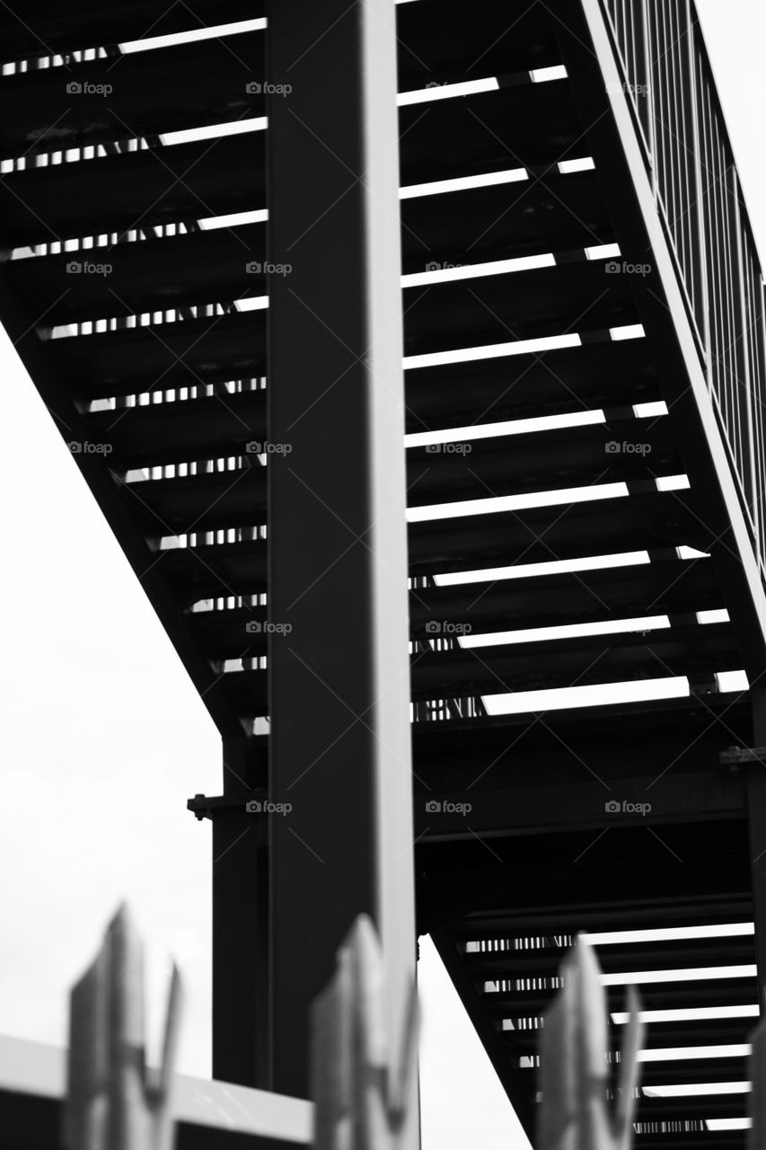 Steps over the railway