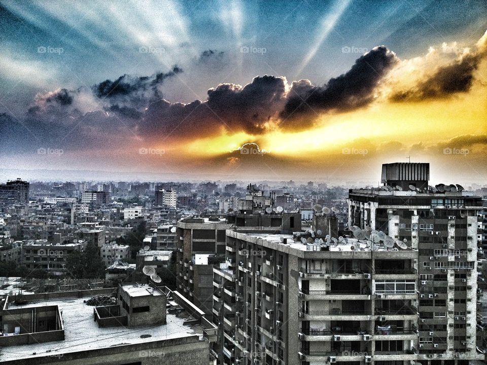 Sunrise over Cairo