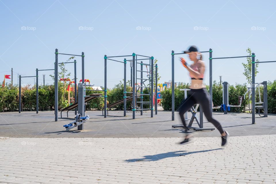 woman running