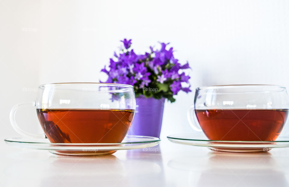 Studio shot of tea cups