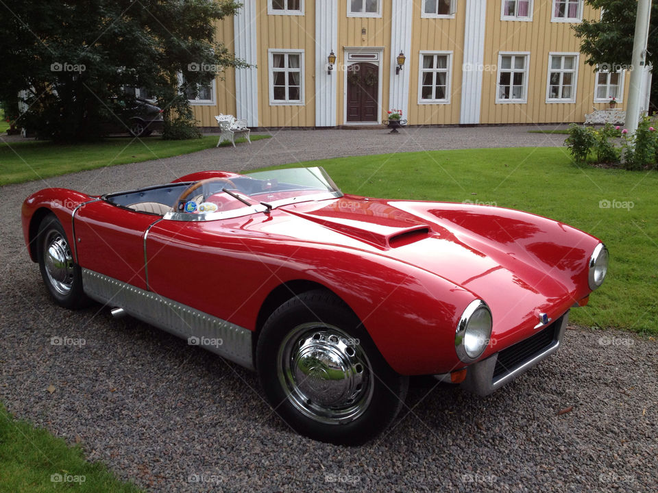 sport sweden red old by zebra