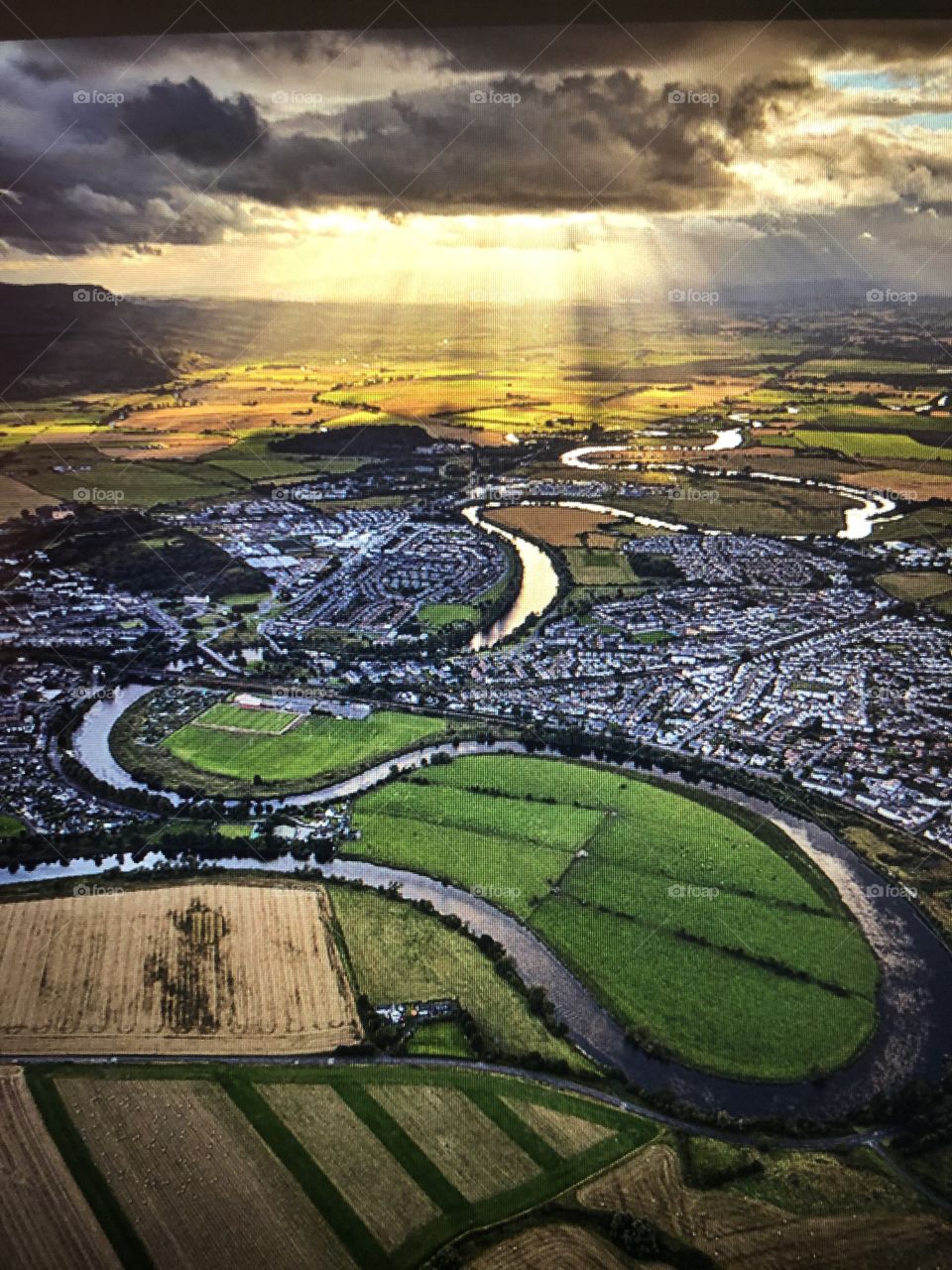 The sun behind the clouds! 