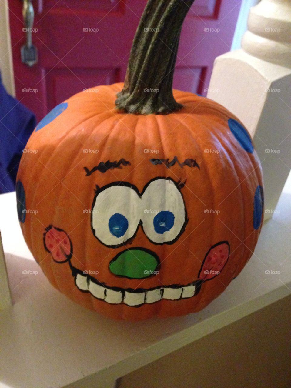 Painted pumpkin