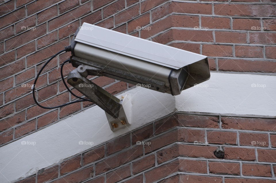 Security Camera On A Wall