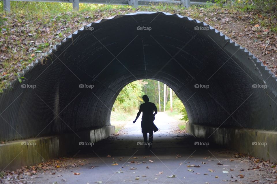 Frolicking through the tunnel